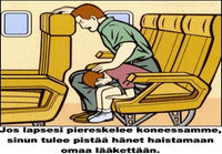 Turvaohjeita lentokoneessa