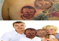 Realistinen tatuointi kauniista lapsista