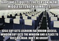 Airplane etiquette