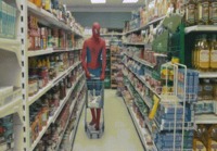 Spider-man ruokakaupassa
