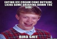 Bad Luck Brian syö jäätelöä