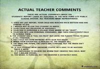 Opettajien kommentit