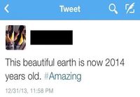 Earth is now 2014 years old!