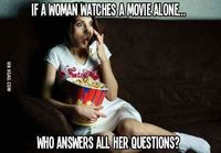 Kun nainen katsoo elokuvaa yksin