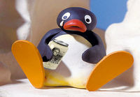 Pingu kaljoittelee murheeseen