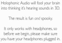 Holophonic sounds