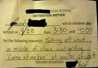 Detention note
