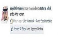 Facebook tilapäivitys arabien malliin