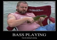 Bass playing..
