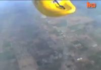 Skydiving with a kayak
