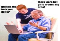 Granpa got internet