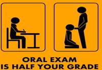 Oral exam is half your grade