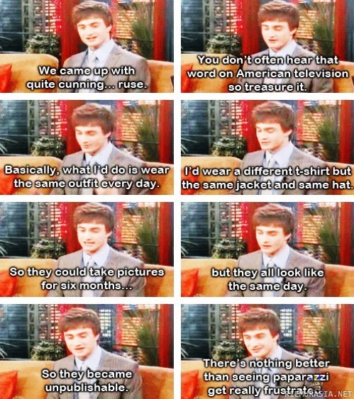 Daniel Radcliffe trollaa paparazzeja