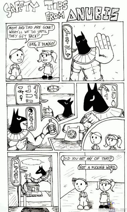 Safety tips from anubis