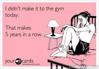 Didn´t make it to the gym