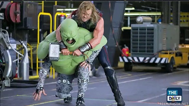 Miten Hulkin taistelukohtaukset Thorin kanssa kuvattiin