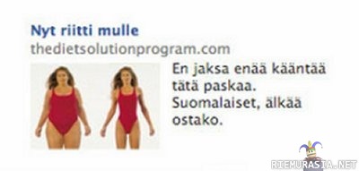 Facebook mainosten kääntäjällä mennyt hermot