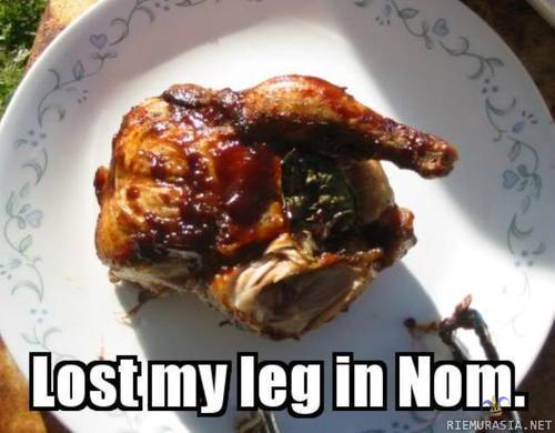 Lost my leg in Nom