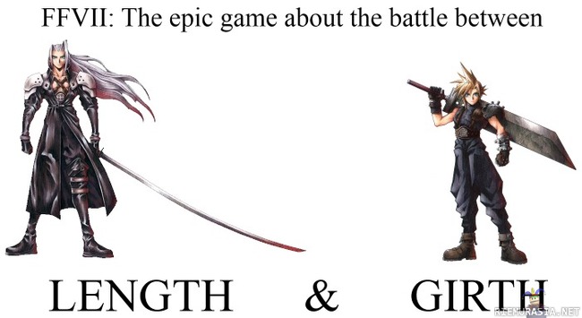 Final Fantasy VII - Taistelu pitkän ja paksun välillä
