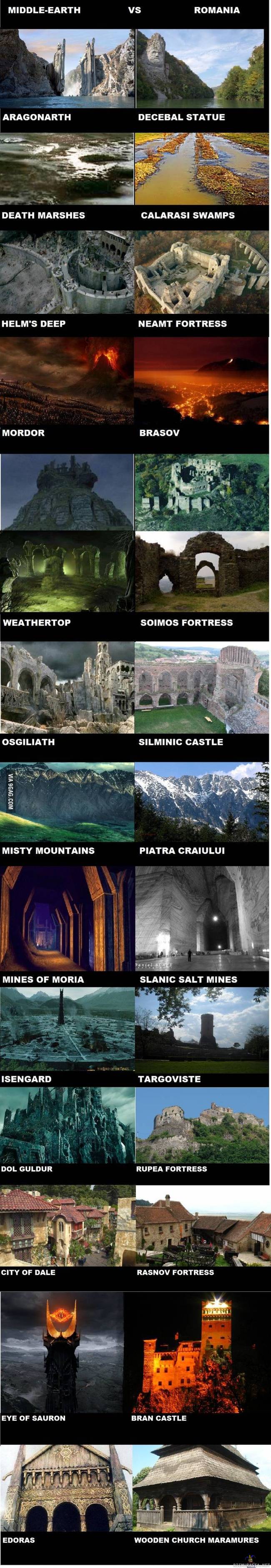 Romania vs. Middle-earth