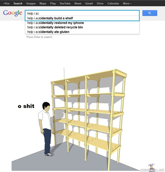Accidental shelf