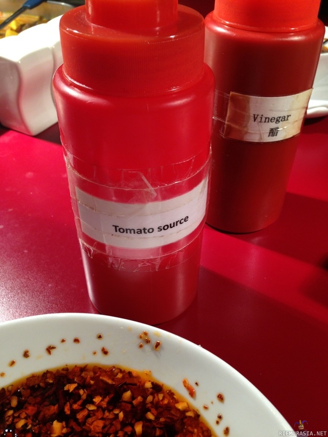 Tomato source - soossia löytyy