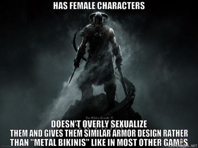 Skyrim - female characters done right