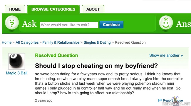 Cheating on my boyfriend