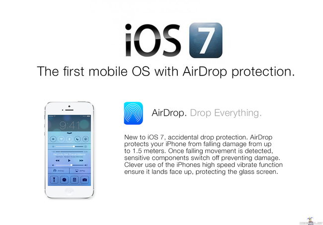 Apple airdrop - mullistava innovaatio joka suojaa omenalaitteesi jos se putoaa!