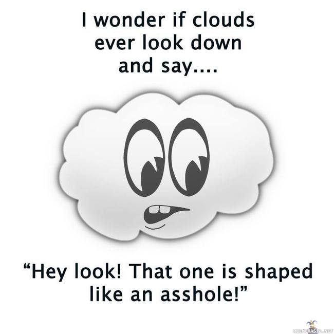 Jos pilvet katselisivat ihmisiä