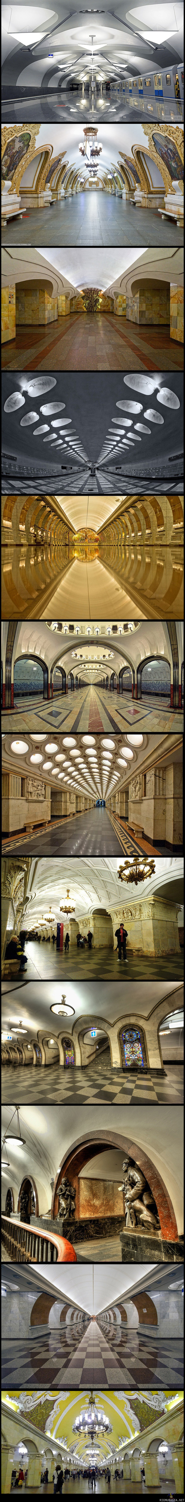 Moskovan metroasemat - Kuvia moskovan tyylikkäistä metroasemista.
