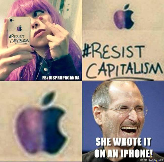 Kapitalismia vastaan - Jopa Teppo-vainaa nauraa sulle!