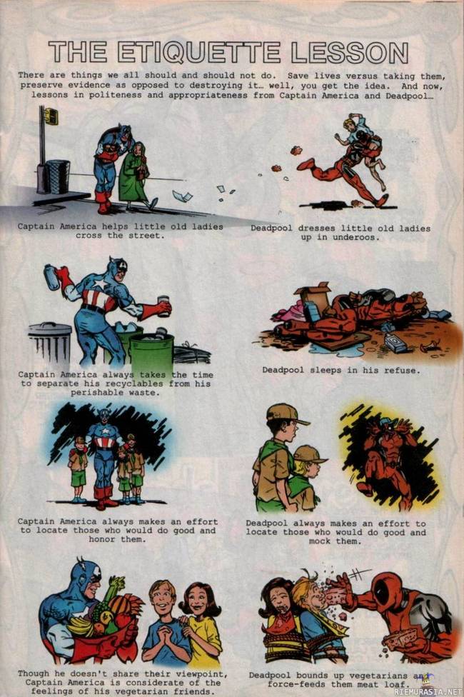 Captain America & Deadpool - The etiquette lesson