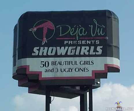 Showgirls - 50 beautiful girls and 3 ugly ones