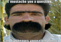 mustache u a question