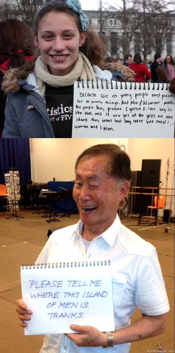 Miesten saari - Hieno mies tuo George Takei 