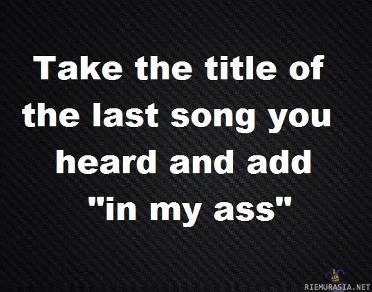 What&#039;s your song?