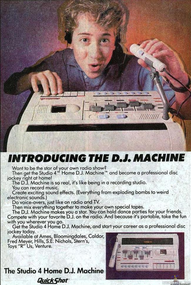 D.J. Machine! - Helmi vempain jo vuodesta 1988