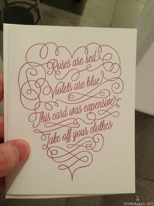 Kortti rakkaalle - ystävänpäivänä