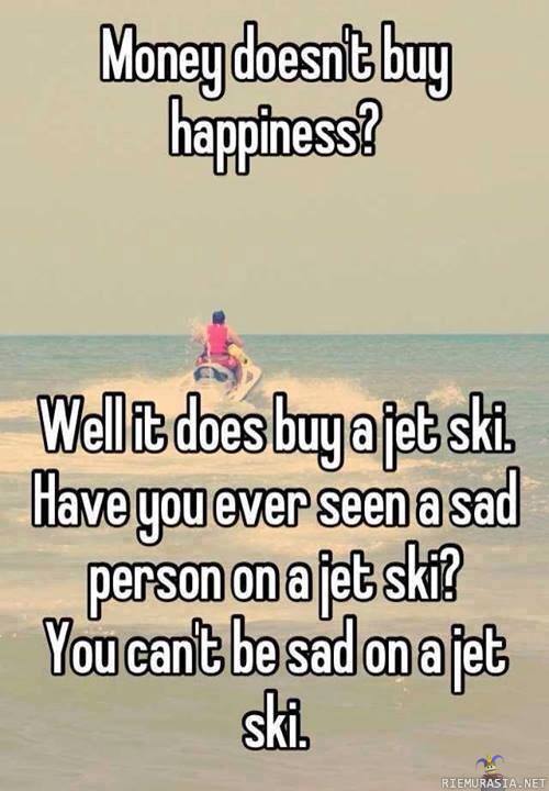 Money doesn&#039;t buy happiness?