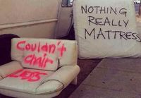 Chair and mattress