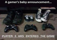 Gamers baby annoucement