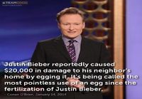Conan ja Justin Bieberin munien heittely