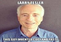 Larry Tesler, kopioi -ja liitä toiminnon keksijä