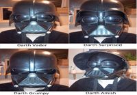 Darth Vaderin monet kasvot