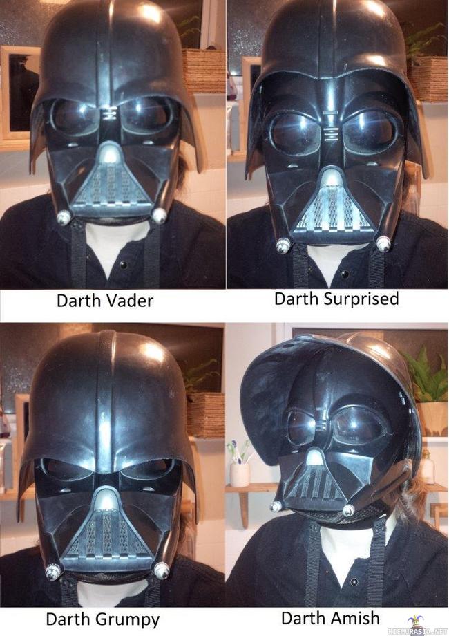 Darth Vaderin monet kasvot