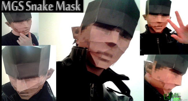 Metal Gear solid snake mask - Naamari alkuperäisen metal gear solidin tyyliin