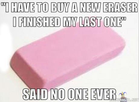 New eraser