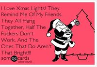 Christmas lights are like friends