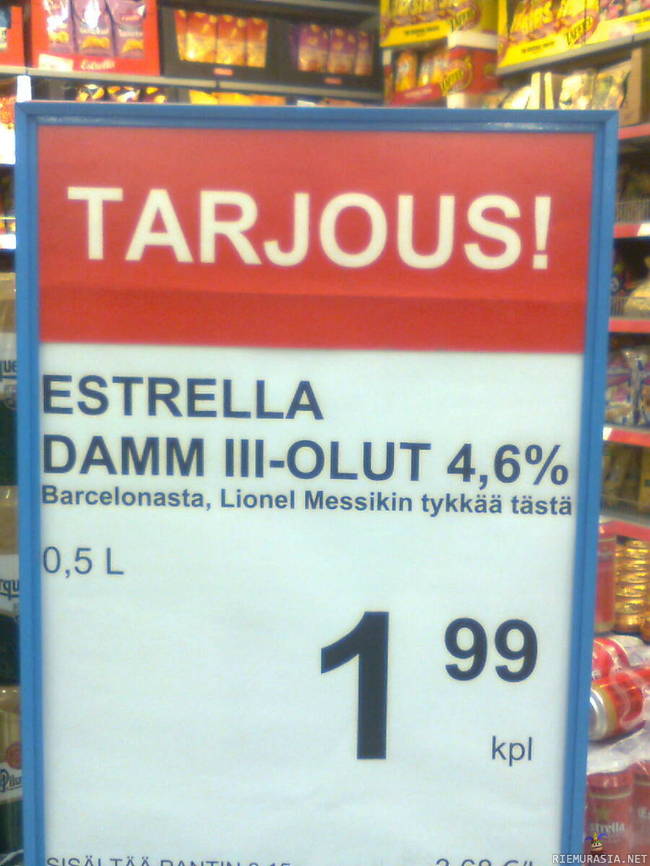 Messi tykkää - Järvenpään Citymarketin mainontaa